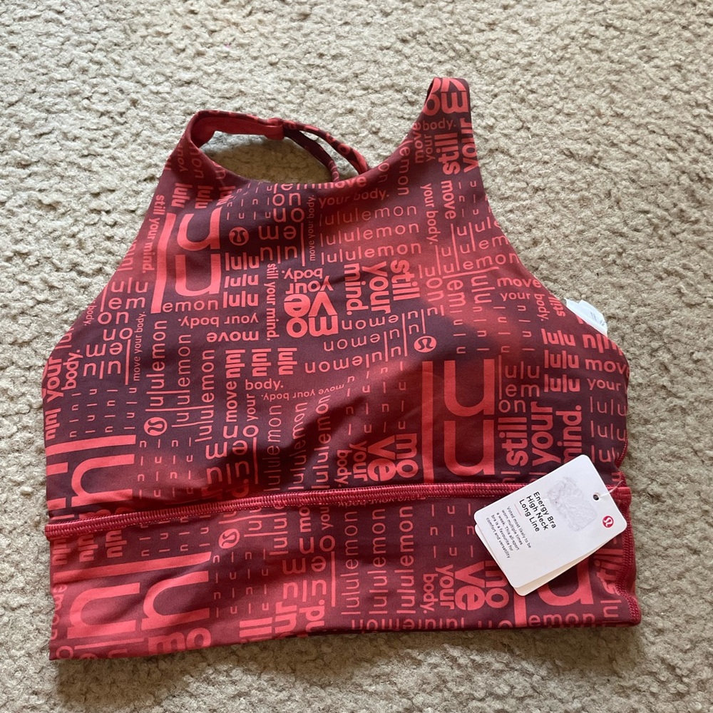 Lululemon Energy Bra High Neck Long line, Size 4, NWT